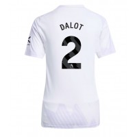 Stroje piłkarskie Manchester United Diogo Dalot #2 Koszulka Wyjazdowej dla damskie 2025-26 Krótki Rękaw
